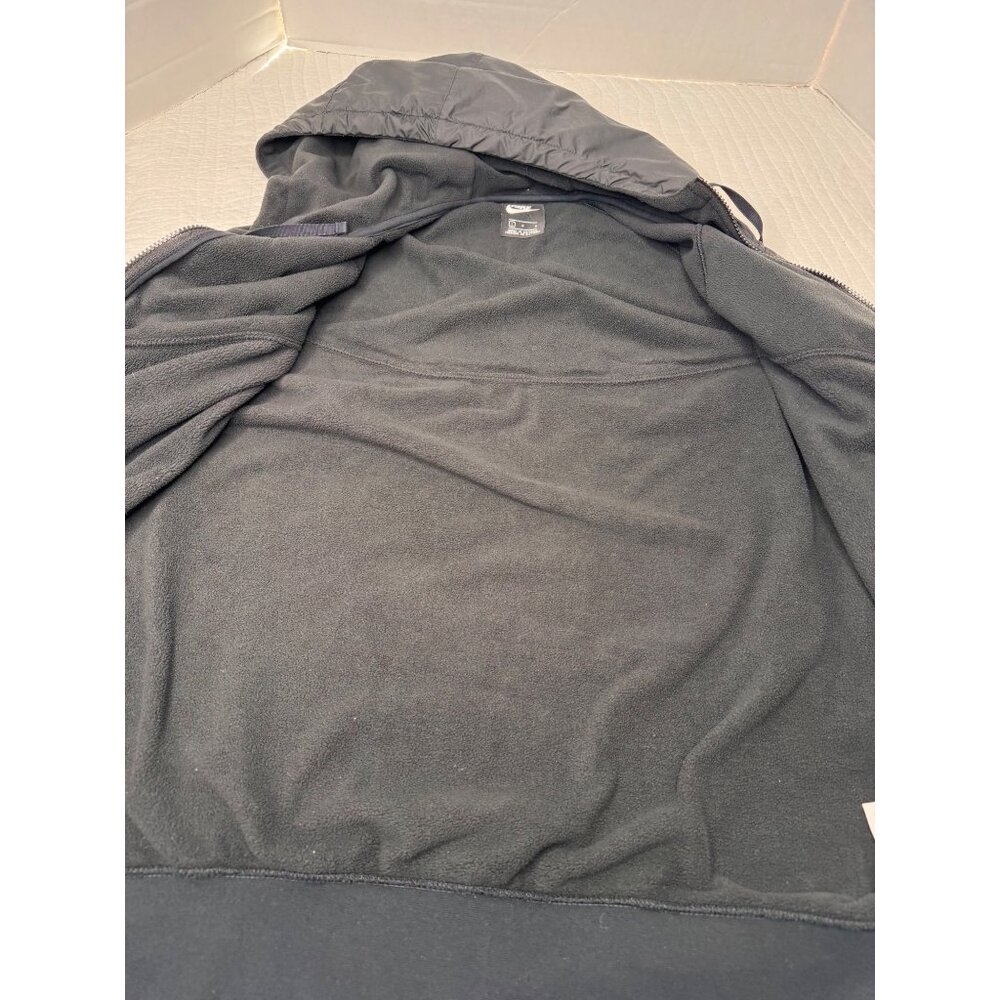 Nike Tech Fleece Windrunner Full Zip Black Hoodie Jacket SZ L - Picture 7 of 10